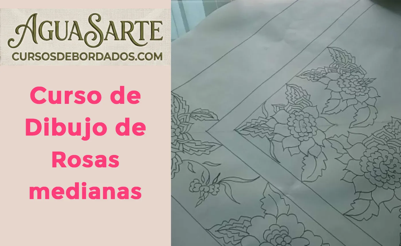 Curso de Dibujo Rosas Medianas