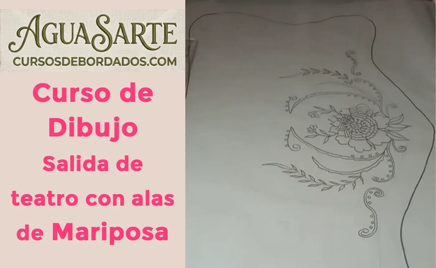 Curso de dibujo Salida de teatro con alas de mariposa